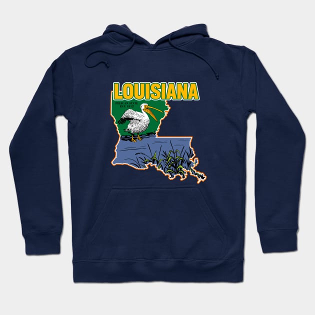 Louisiana and vintage Hoodie by My Happy-Design